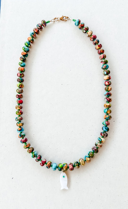 Watercolor Jasper Necklace